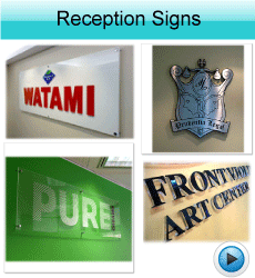 reception sign/ office signs